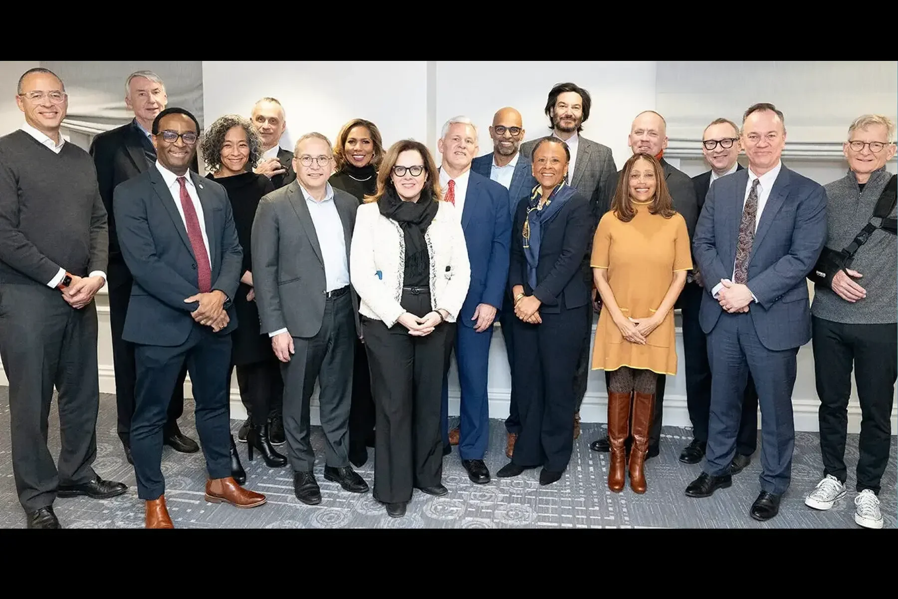 Group photo of College Presidents for Civic Preparedness founding members