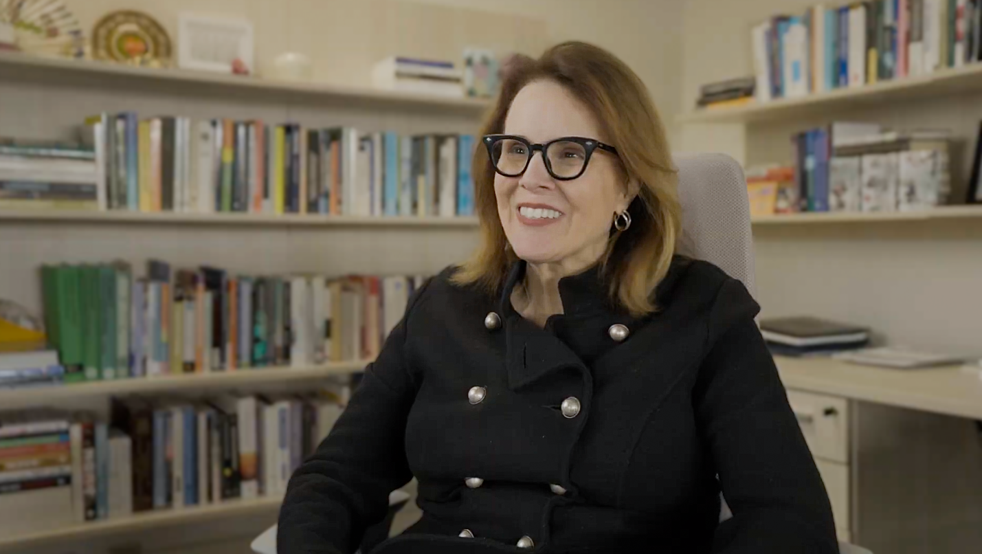 Chancellor Joan Gabel speaks on her commitment to civic discourse and dialogue